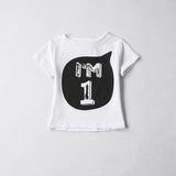 2019 Boys Girls Short Sleeve T Shirts Summer Shirt Kid Baby Children Clothing Birthday Number tshirt First Christmas Clothes Tee