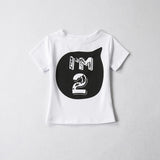 2019 Boys Girls Short Sleeve T Shirts Summer Shirt Kid Baby Children Clothing Birthday Number tshirt First Christmas Clothes Tee