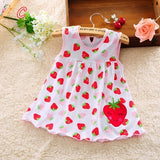 2019 Cute Vestido infantil Baby Girl Dress Cotton Regular Sleeveless A-Line Dresses Casual Clothing Mini Princess 0-24 Months