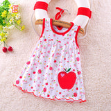 2019 Cute Vestido infantil Baby Girl Dress Cotton Regular Sleeveless A-Line Dresses Casual Clothing Mini Princess 0-24 Months
