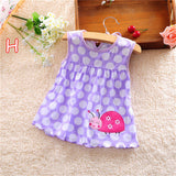 2019 Cute Vestido infantil Baby Girl Dress Cotton Regular Sleeveless A-Line Dresses Casual Clothing Mini Princess 0-24 Months