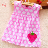 2019 Cute Vestido infantil Baby Girl Dress Cotton Regular Sleeveless A-Line Dresses Casual Clothing Mini Princess 0-24 Months