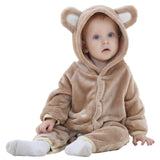 Baby Cartoon Romper Newborn Hooded Inflant Clothing Boy Girl Pajamas Animal Onesie Jumpsuit Pikachu Costume Flannel Baby Rompers