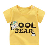 Summer Baby Boys T Shirt Cartoon Print Short Sleeve Newborn Girls T-shirts Cotton Infant T-shirt Casual Tee Tops Boy Shirt