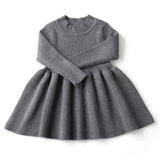 Newborn Baby Party Dress 2019 Autumn Winter Dresses For Baby Girls Knitting Baptism Princess Dress Infant 1 Year Birthday Dress