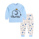 1 set lovely pajamas set for girls children's sleepwear set with long pants Kids clothing set in summer
