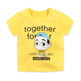 New Summer Baby T Shirt For Boys Girls Kids Clothes Short Sleeve Cartoon T-Shirt  Baby Boy Girl Clothes bebes Toddler Tops Tee