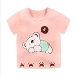 New Summer Baby T Shirt For Boys Girls Kids Clothes Short Sleeve Cartoon T-Shirt  Baby Boy Girl Clothes bebes Toddler Tops Tee