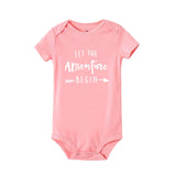 Let The Adventure Begin Baby Onesie Pregnancy Announcement Onesie Clothing Baby Boys Girls Bodysuit Jumpsuit Clothes Outfits
