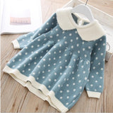 Newborn Girls warm Dress Cute autumn winter New Baby Knitted Clothes Infant Toddler Tops Shirts for girl wool Christmas Dresses