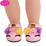 18 inch Girls doll clothes Unicorn costume lace skirt with shoes American newborn dress Baby toys fit 43 cm baby dolls c746