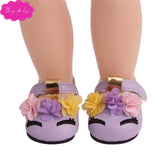 18 inch Girls doll clothes Unicorn costume lace skirt with shoes American newborn dress Baby toys fit 43 cm baby dolls c746