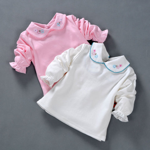 Full Cotton Baby Clothes Girls T shirt Long Sleeve Newborn Infant Clothing Toddler Girls Print Baby T-shirt  2019 New Autumn