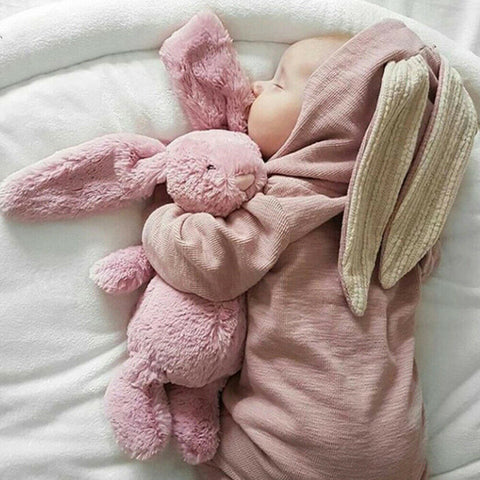 0-24M Newborn Baby Boy Girl Bunny Rompers Long Ear Hooded Jumpsuit Rabbit Playsuit Autumn Winter Baby Boy Girl Clothes Costumes