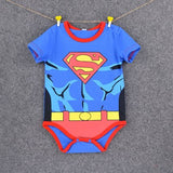 Summer Newborn Baby Girl Clothes Cartoon Baby Boy Rompers Spiderman Batman Unisex Baby Rompers Cartoon Animal Clothing Set