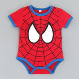 Summer Newborn Baby Girl Clothes Cartoon Baby Boy Rompers Spiderman Batman Unisex Baby Rompers Cartoon Animal Clothing Set