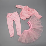 Clothes for doll fit 43-45cm Bald head baby toy new born doll and American doll fashion Ballet princess dress