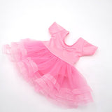 Clothes for doll fit 43-45cm Bald head baby toy new born doll and American doll fashion Ballet princess dress