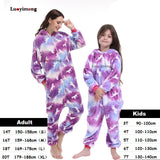 Boy Girl Pajamas Unicorn Winter Women Pajamas Cartoon Animal Pegasus Onesie Kigurumi Pyjamas Kids Hooded Baby Sleepwear Jumpsuit