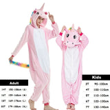 Boy Girl Pajamas Unicorn Winter Women Pajamas Cartoon Animal Pegasus Onesie Kigurumi Pyjamas Kids Hooded Baby Sleepwear Jumpsuit