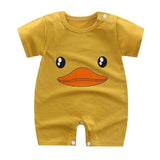 0-12M Age New Born Baby Girl Boy Clothes Romper Cotton Toddlers Infant Unisex Short Sleeve Playsuit Jumpsuit for Newborns