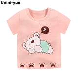 Unini-yun Boys Summer Clothes Children T shirts 2018 Brand Tee Shirt Cotton Tops Kids Clothing Animal Pattern Baby Boy T-shirts