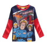 Promotion Sale brand 2019 New fashion boys clothing Fireman cotton blouse childrens clothes baby boy's long sleeve t shirts