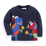 Promotion Sale brand 2019 New fashion boys clothing Fireman cotton blouse childrens clothes baby boy's long sleeve t shirts