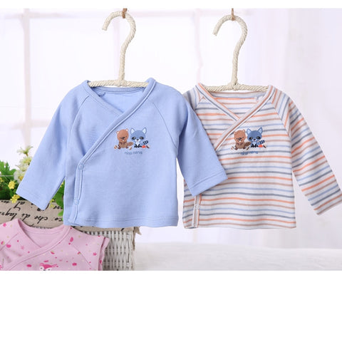 Baby clothes newborn clothing long sleeves t-shirt baby boy clothes girl clothes kids t-shirt front opening baby t shirt clothes