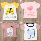 2019 New Toddler Kids Baby Boys Girls Cotton T-shirt Summer Tops Short Sleeve Clothes