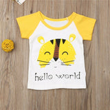 2019 New Toddler Kids Baby Boys Girls Cotton T-shirt Summer Tops Short Sleeve Clothes