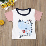 2019 New Toddler Kids Baby Boys Girls Cotton T-shirt Summer Tops Short Sleeve Clothes