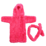 2pcs Cute Soft Dolls Pajamas Robe Fit For 18 inch Our Generation Girls Doll Baby Doll Accessories Sleepwear Doll Clothes