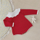 Sweater Rompers Newborn Baby Clothes Boys Long Sleeeved Patchwork Infant Kids Knitwear Jumpsuit Girls Romper Knitted Clothes