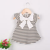 2018 Summer Hot Sale New Baby Girls Colorful multicolored rainbow rabbit applique dress Children's  Baby casual dress 1-6Y