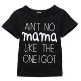 Emmababy Cute New Toddlers Baby Boys Girls Cotton Black T-shirt Tops Casual Clothes Summer Clothing Tee