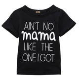 Emmababy Cute New Toddlers Baby Boys Girls Cotton Black T-shirt Tops Casual Clothes Summer Clothing Tee