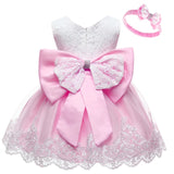 Infant Dress Christmas Baby Princess Party Dresses For Baby Girls Christening Dress 1 Year Birthday Dress Newborn Baby Clothes