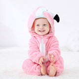 Baby Cartoon Romper Newborn Hooded Inflant Clothing Boy Girl Pajamas Animal Onesie Jumpsuit Pikachu Costume Flannel Baby Rompers