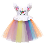 Unicorn Dress Infant Party Dress For Baby Girl 1 Year Birthday Dress Kids Baby Girls Christening Dress Newborn Carnival Costume