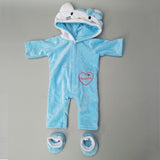 doll clothes for 43cm baby new born doll coat unicorn hoodie 17 inch 18 inch baby doll dress Christmas toys clothes