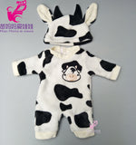 doll clothes for 43cm baby new born doll coat unicorn hoodie 17 inch 18 inch baby doll dress Christmas toys clothes