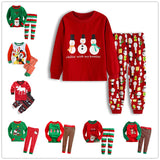 Christmas Children's Pajamas Set Girls Cotton New Years Sleepwear Set Long-sleeved Good Quality Print Cute Kids Pajamas Suit