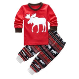 Christmas Children's Pajamas Set Girls Cotton New Years Sleepwear Set Long-sleeved Good Quality Print Cute Kids Pajamas Suit