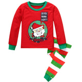 Christmas Children's Pajamas Set Girls Cotton New Years Sleepwear Set Long-sleeved Good Quality Print Cute Kids Pajamas Suit