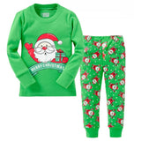 Christmas Children's Pajamas Set Girls Cotton New Years Sleepwear Set Long-sleeved Good Quality Print Cute Kids Pajamas Suit