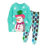 Christmas Children's Pajamas Set Girls Cotton New Years Sleepwear Set Long-sleeved Good Quality Print Cute Kids Pajamas Suit