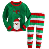 Christmas Children's Pajamas Set Girls Cotton New Years Sleepwear Set Long-sleeved Good Quality Print Cute Kids Pajamas Suit