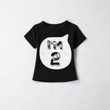 2019 Boys Girls Short Sleeve T Shirts Summer Shirt Kid Baby Children Clothing Birthday Number tshirt First Christmas Clothes Tee