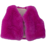 18 inch Girls doll dress fur vest coat American newborn clothes accessories Baby toys fit 43 cm baby dolls c702